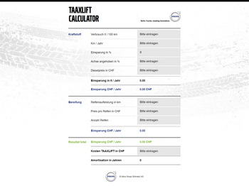 Screenshot Referenz Taaxlift Volvo